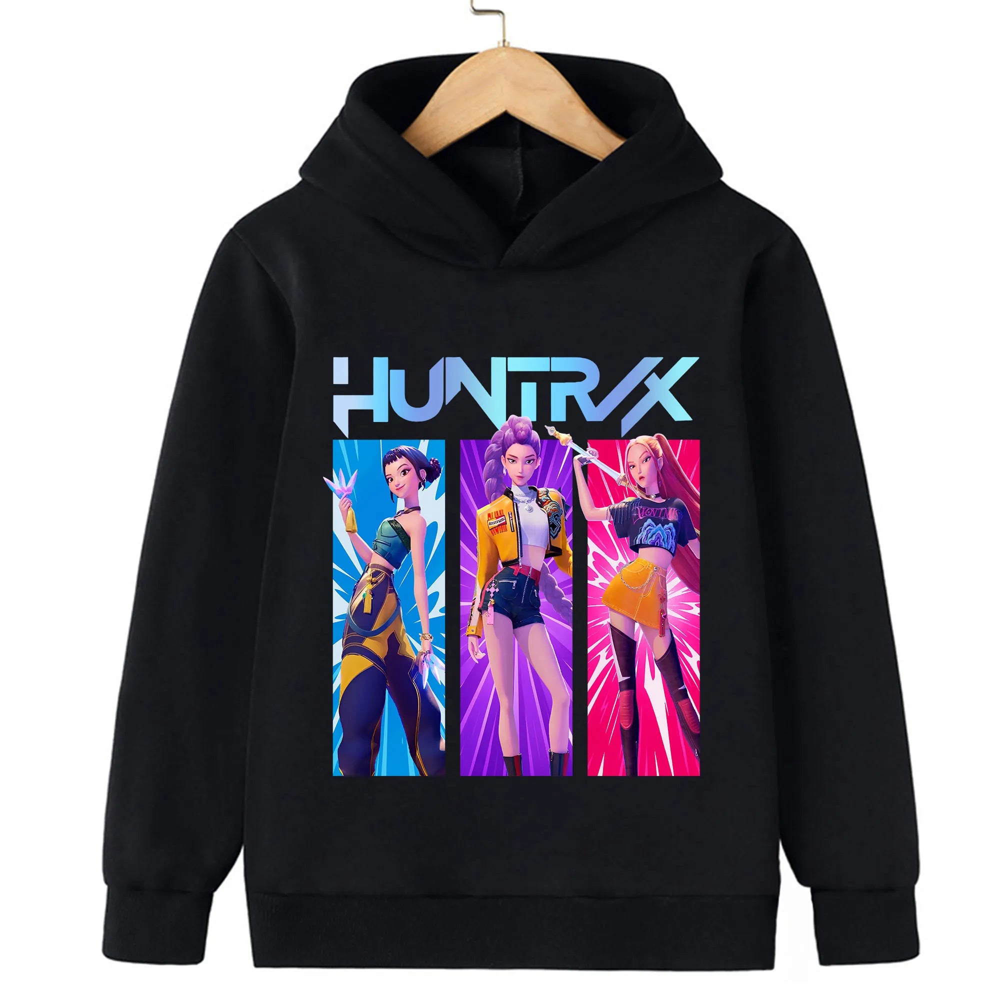 Toddler Girl Clothes KPop Demon Hunters Fashion Hoodie Clothes Child Girl Movie New Sweatshirts K-Pop Demon Hunters Casual Tops