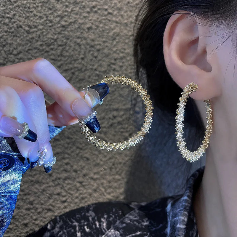 2023 New Fashion Trend Unique Design Elegant Delicate Geometric Round Earrings For Women Jewelry Wedding Party Premium Gifts--ANDROMEDA QUINNS | AURELLE'S-ANDROMEDA QUINNS | AURELLE'S