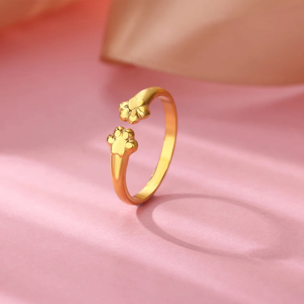 Stainless Steel Zircon Geometric Rings For Women Luxury Evil Eye Gold Color Adjustable Trendy Wedding Aesthetic Jewerly Gift--ANDROMEDA QUINNS | AURELLE'S-ANDROMEDA QUINNS | AURELLE'S