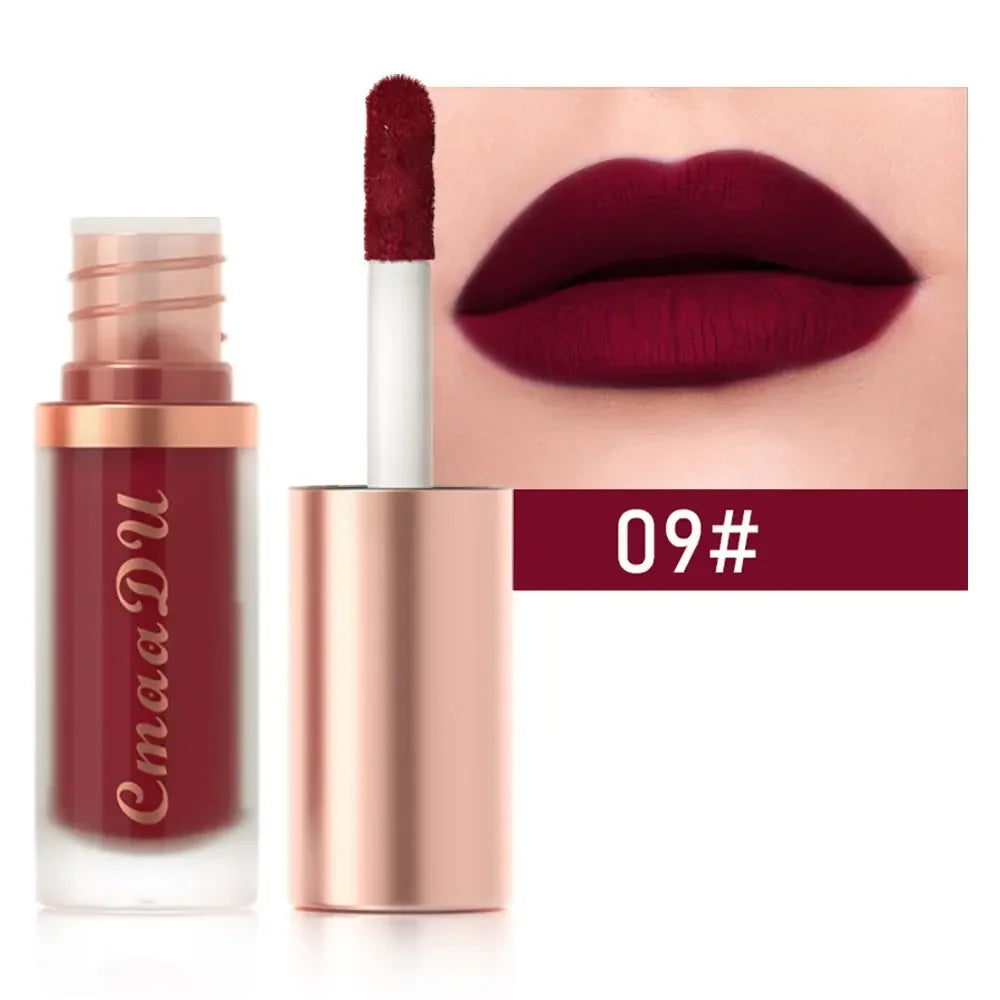 1pcs Waterproof Matte Velvet Lip Glaze Moisturizing Long Lasting Non-stick Cup Not Easy To Fade Lip Gloss Lipstick Makeup--ANDROMEDA QUINNS | AURELLE'S-ANDROMEDA QUINNS | AURELLE'S