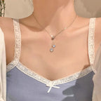 New Wine Red Cherry Gold Color Pendant Necklace For Women Personality Fashion Necklace Wedding Jewelry Birthday Gifts--ANDROMEDA QUINNS | AURELLE'S-ANDROMEDA QUINNS | AURELLE'S