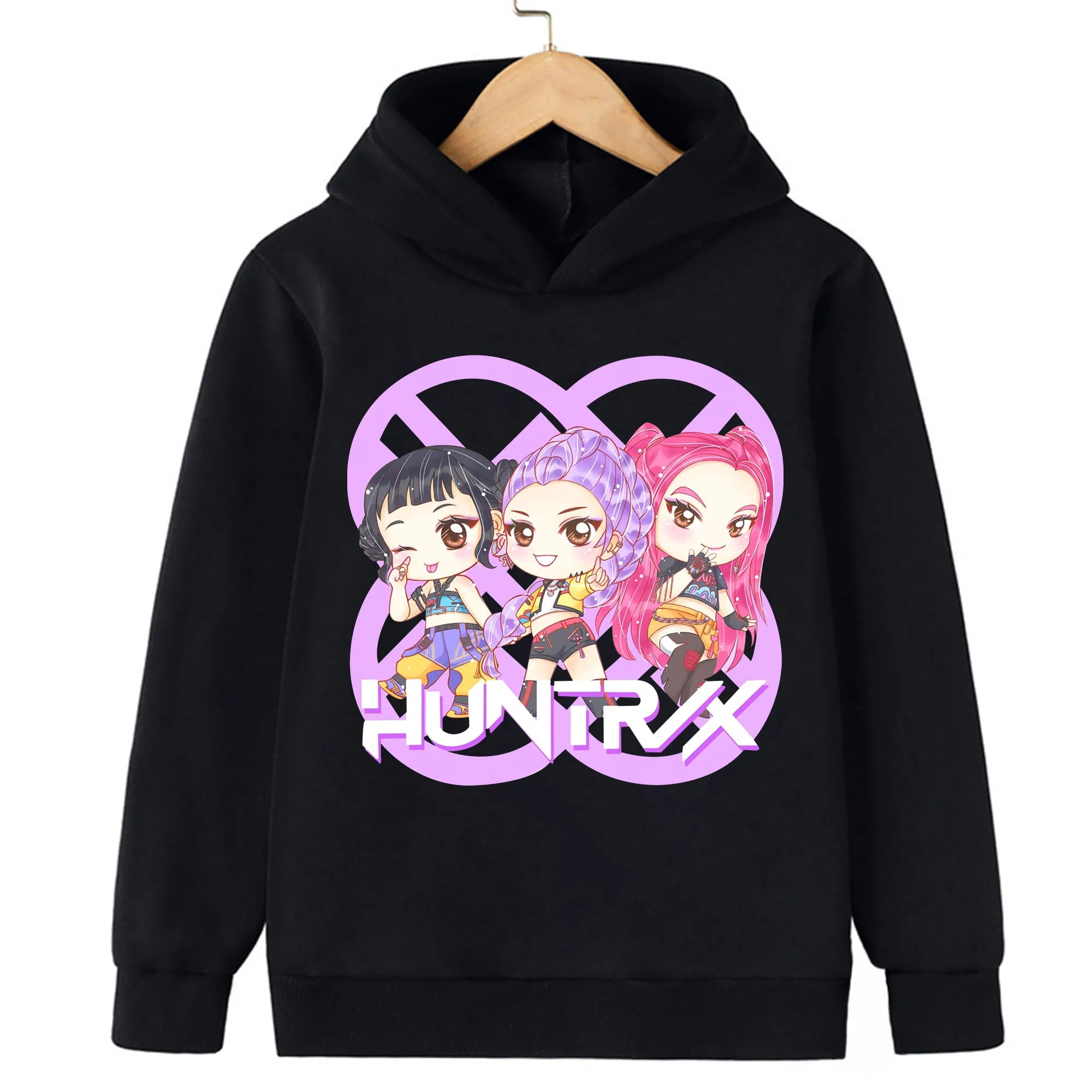 Toddler Girl Clothes KPop Demon Hunters Fashion Hoodie Clothes Child Girl Movie New Sweatshirts K-Pop Demon Hunters Casual Tops