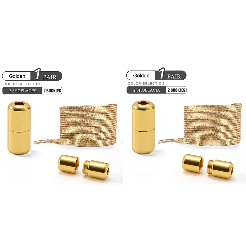 1Pair/2Pairs/4Pairs No Tie Shoe Laces Colorful Buckle Shoelaces Pearl Light Colorful Fashion Without Ties Elastic Laces Sneaker--ANDROMEDA QUINNS | AURELLE'S-ANDROMEDA QUINNS | AURELLE'S