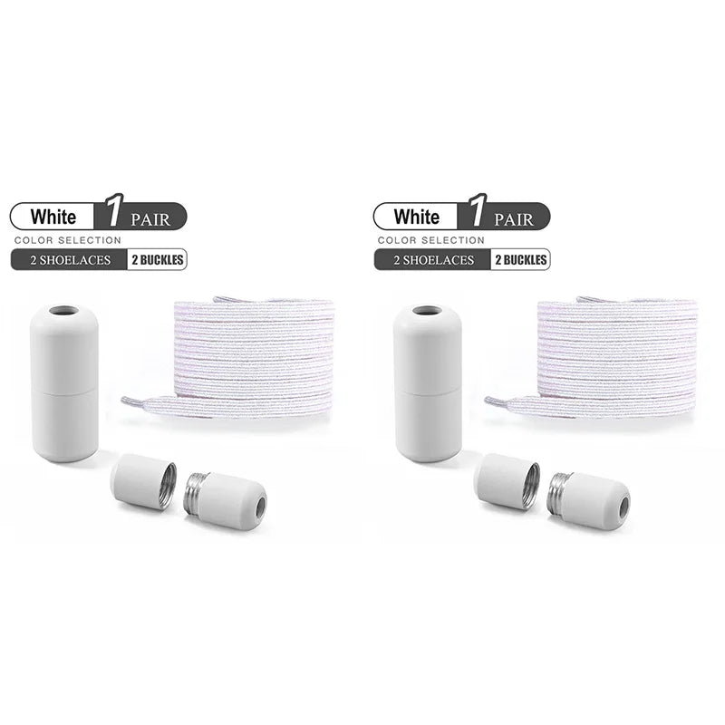 1Pair/2Pairs/4Pairs No Tie Shoe Laces Colorful Buckle Shoelaces Pearl Light Colorful Fashion Without Ties Elastic Laces Sneaker--ANDROMEDA QUINNS | AURELLE'S-ANDROMEDA QUINNS | AURELLE'S
