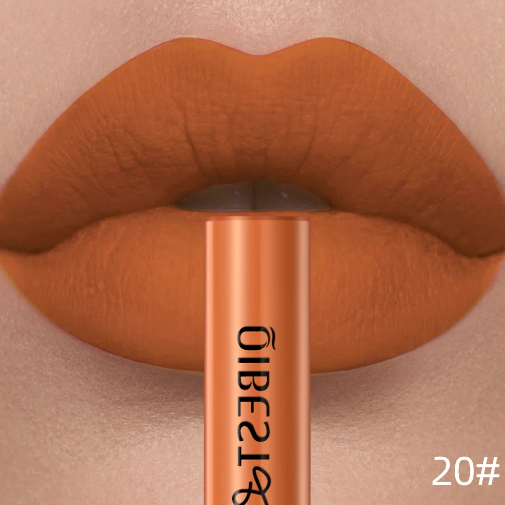 QIBEST Matte Liquid Lipstick Waterproof Long Lasting Velvet Lip Gloss Tint Tube Matte Nude Pigment Red Lipgloss Lips Makeup--ANDROMEDA QUINNS | AURELLE'S-ANDROMEDA QUINNS | AURELLE'S