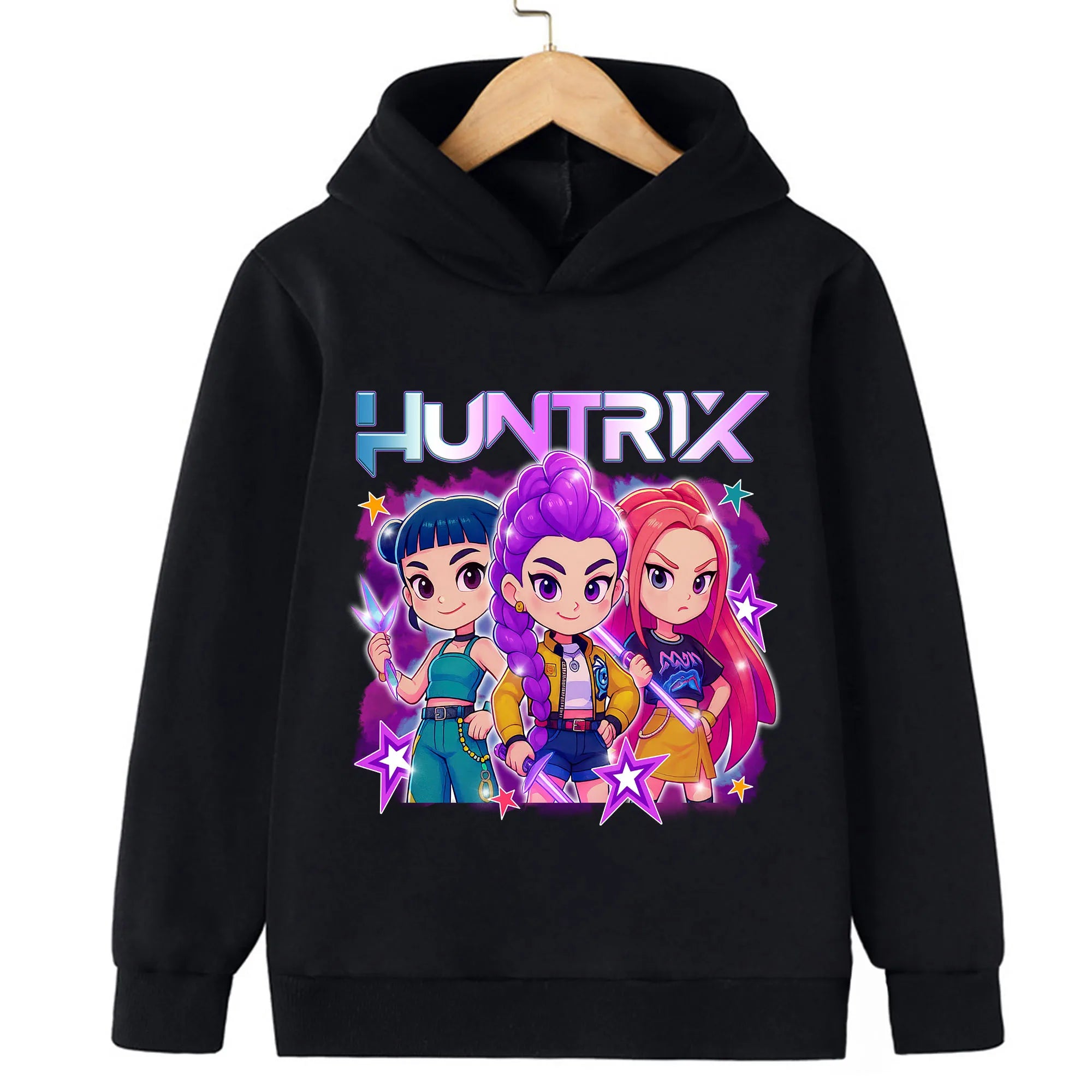 Toddler Girl Clothes KPop Demon Hunters Fashion Hoodie Clothes Child Girl Movie New Sweatshirts K-Pop Demon Hunters Casual Tops