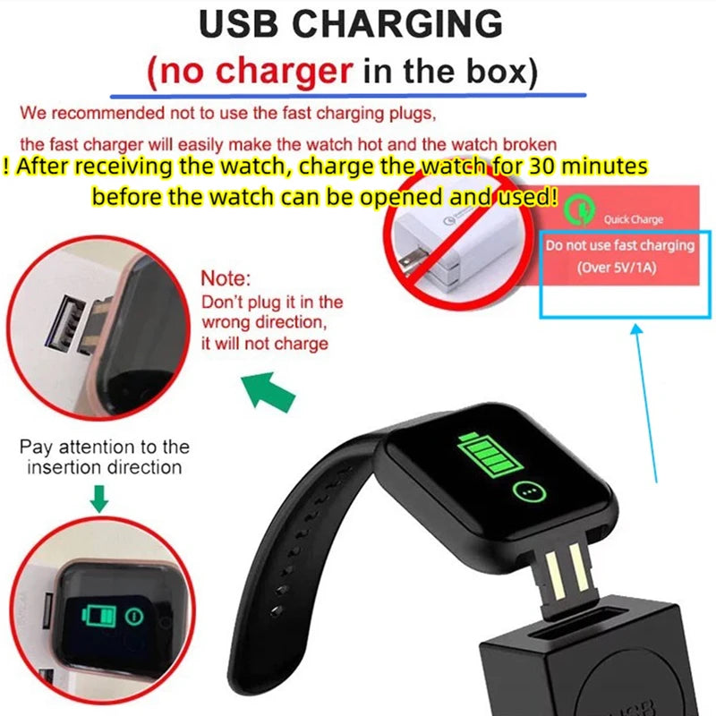 Smart Watch For Men Women  Bluetooth Connect Music Player Fitness Sport Bracelet Health Monitor--ANDROMEDA QUINNS | AURELLE'S-ANDROMEDA QUINNS | AURELLE'S