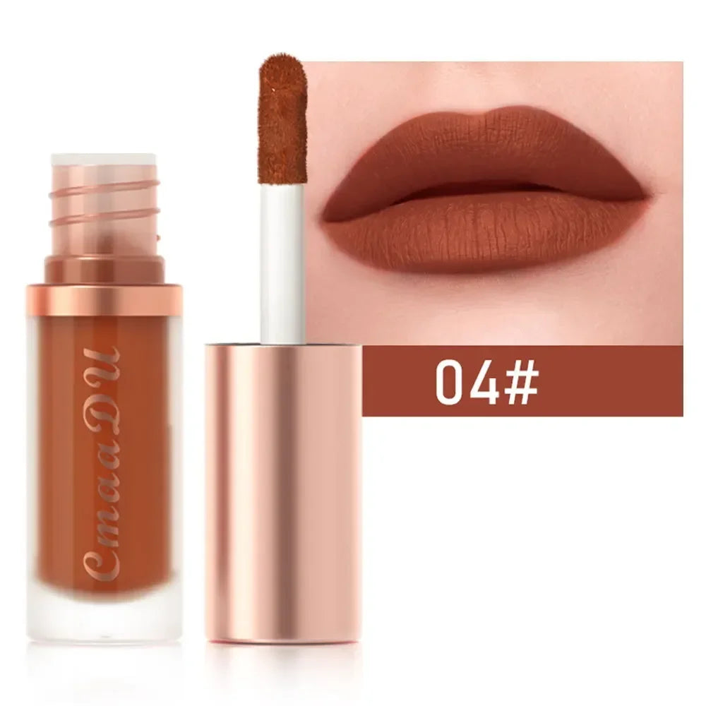 1pcs Waterproof Matte Velvet Lip Glaze Moisturizing Long Lasting Non-stick Cup Not Easy To Fade Lip Gloss Lipstick Makeup--ANDROMEDA QUINNS | AURELLE'S-ANDROMEDA QUINNS | AURELLE'S
