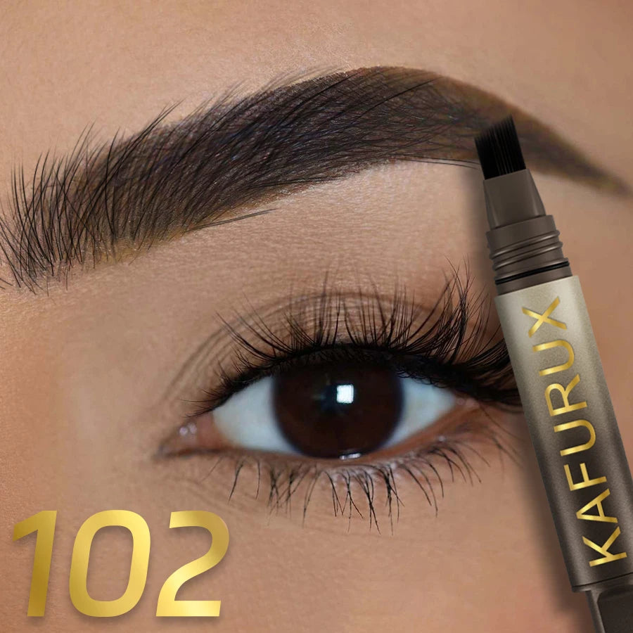 3D Dye Eyebrow Pencil Hairling Anti-smudge Waterproof Long Lasting Black Brown Large Brush Natural Wild Eyebrow Enhancers Cream--ANDROMEDA QUINNS | AURELLE'S-ANDROMEDA QUINNS | AURELLE'S