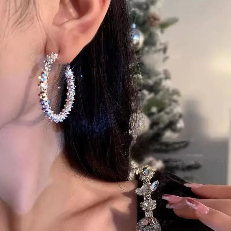 2023 New Fashion Trend Unique Design Elegant Delicate Geometric Round Earrings For Women Jewelry Wedding Party Premium Gifts--ANDROMEDA QUINNS | AURELLE'S-ANDROMEDA QUINNS | AURELLE'S