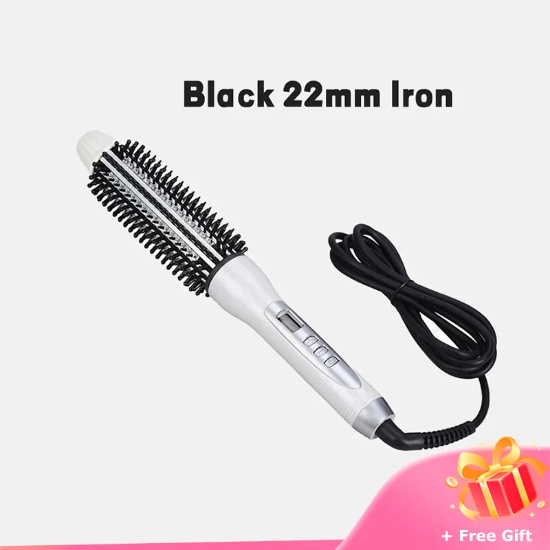 Hair Curler Hot Brush Hair Straightening Eectric Brush Curling Iron LCD Display Hair Styling Hair Styling Appliances 22/26/32mm--ANDROMEDA QUINNS | AURELLE'S-ANDROMEDA QUINNS | AURELLE'S
