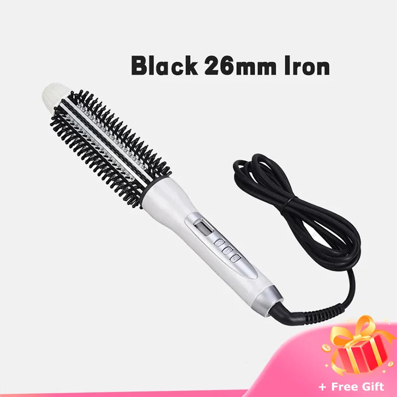 Hair Curler Hot Brush Hair Straightening Eectric Brush Curling Iron LCD Display Hair Styling Hair Styling Appliances 22/26/32mm--ANDROMEDA QUINNS | AURELLE'S-ANDROMEDA QUINNS | AURELLE'S
