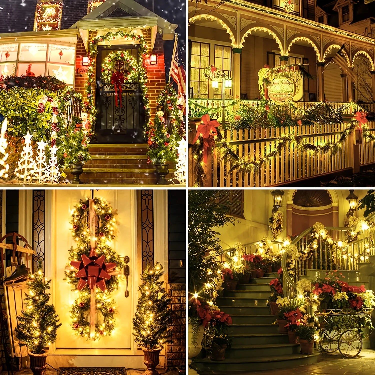 23-99ft LED Solar Light 50-300 Lights Outdoor Waterproof Fairy Garland Lights Christmas Party Halloween Decorations Solar Lights--ANDROMEDA QUINNS | AURELLE'S-ANDROMEDA QUINNS | AURELLE'S