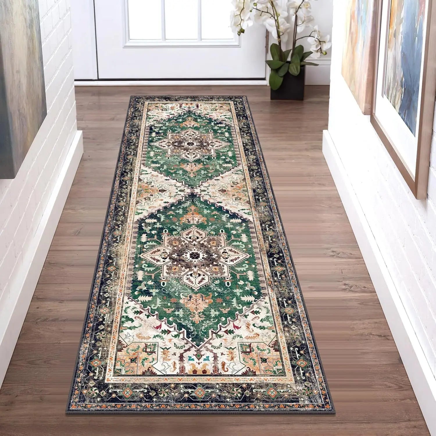 VIKAMA Hallway Runner Rugs Non Slip Machine Washable Carpet for Kitchen Entryway Living Bedroom Laundry Room Home Decoration--ANDROMEDA QUINNS | AURELLE'S-ANDROMEDA QUINNS | AURELLE'S