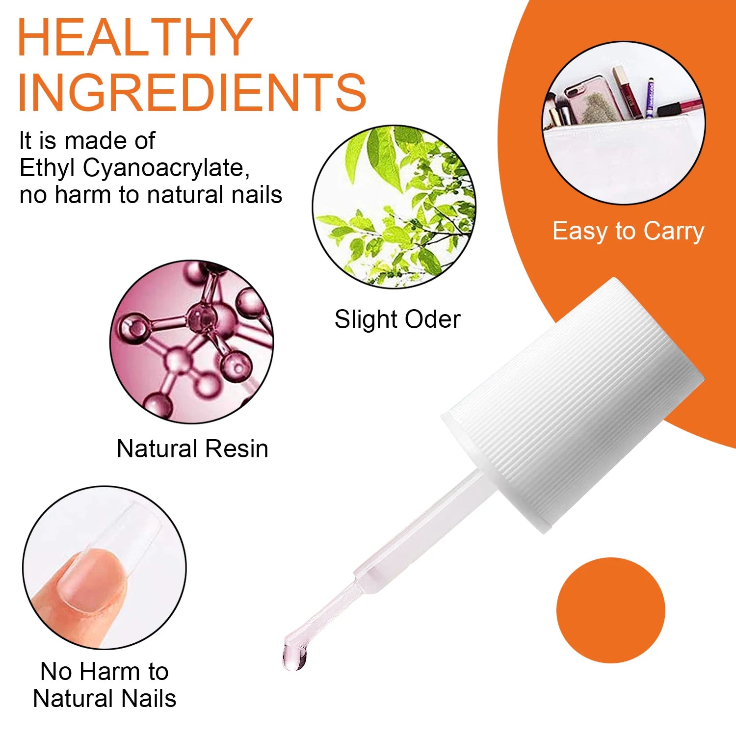 7g Super Strong Nail Glue For False Nail Tips, Acrylic Nails,Press On Nails,Fake Nails Art Decoration Lasting Adhesion--ANDROMEDA QUINNS | AURELLE'S-ANDROMEDA QUINNS | AURELLE'S