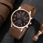New Mens Fashion Quartz Men Watches Top Brand Luxury Male Clock Watch Sport Wrist Watch Bracelet Set Clock Relogio Masculino--ANDROMEDA QUINNS | AURELLE'S-ANDROMEDA QUINNS | AURELLE'S