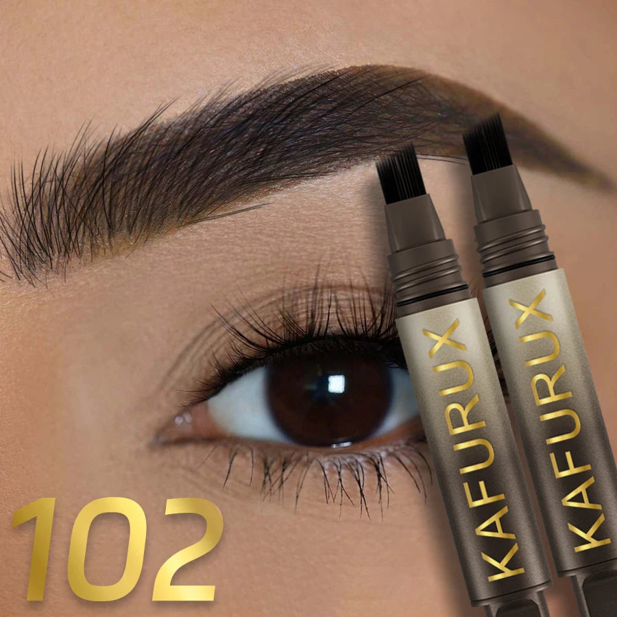 3D Dye Eyebrow Pencil Hairling Anti-smudge Waterproof Long Lasting Black Brown Large Brush Natural Wild Eyebrow Enhancers Cream--ANDROMEDA QUINNS | AURELLE'S-ANDROMEDA QUINNS | AURELLE'S