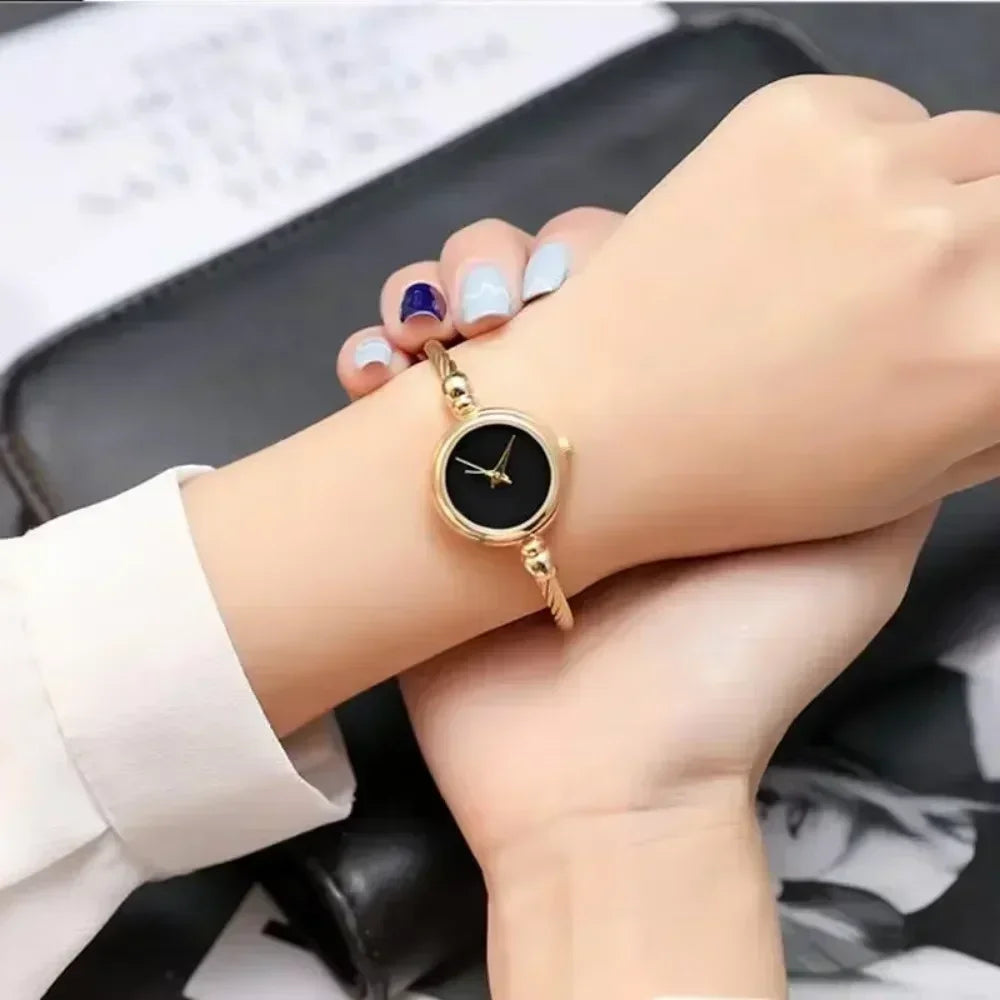 Watch for Women Small Gold Bangle Bracelet Luxury Watches Stainless Steel Ladies Quartz Wrist Watch Brand Casual Women Reloj--ANDROMEDA QUINNS | AURELLE'S-ANDROMEDA QUINNS | AURELLE'S
