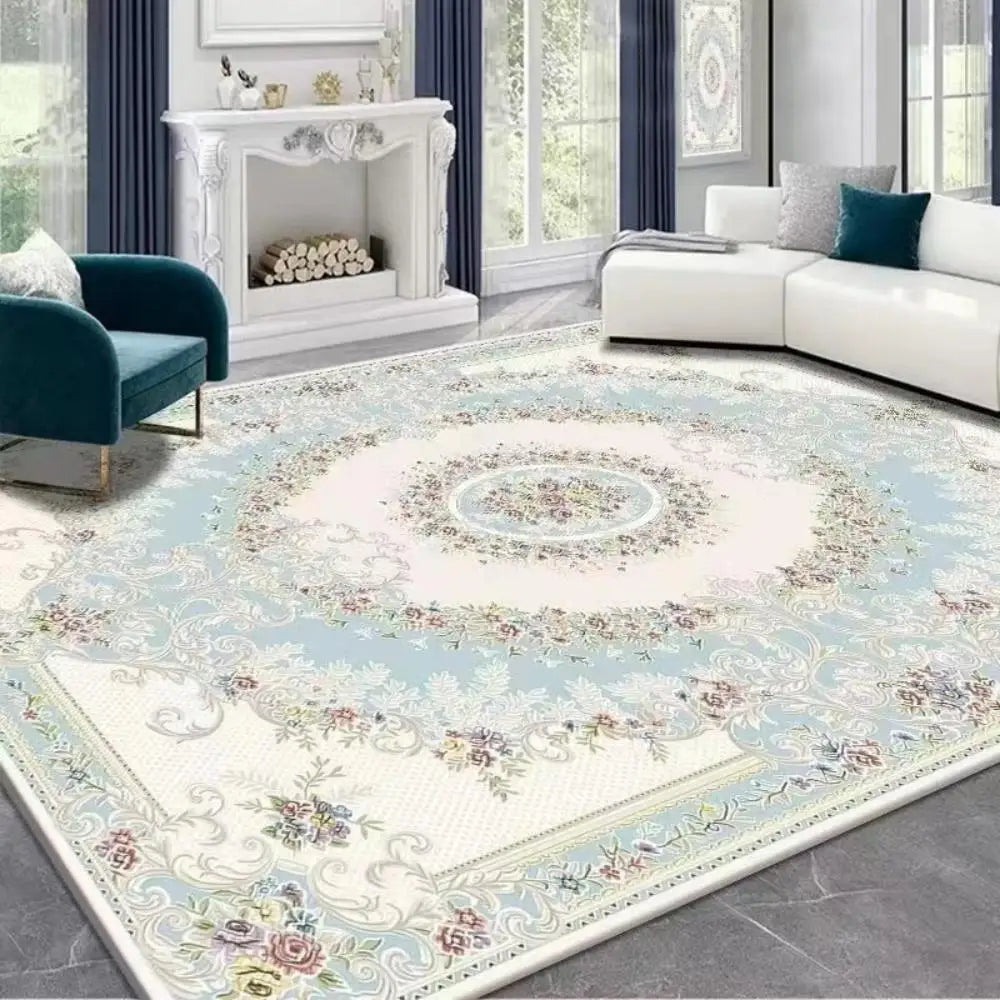 VIKAMA Boho Luxury Carpet Crystal Velvet Bedroom Living Room Mat Home Decor Vintage Exotic Modern Minimalist Large Area Carpet--ANDROMEDA QUINNS | AURELLE'S-ANDROMEDA QUINNS | AURELLE'S