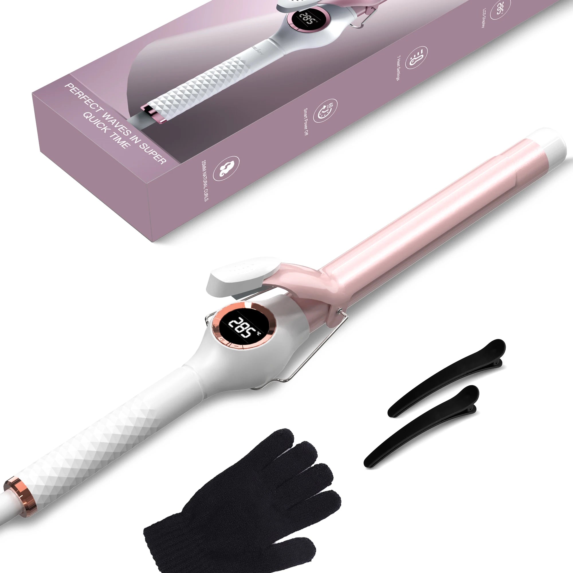 SEJOY Electric Hair Curling Wand 1 inch Automatic Rotating Curling Iron for Professional Big Waves and Inward Curls 110-240V--ANDROMEDA QUINNS | AURELLE'S-ANDROMEDA QUINNS | AURELLE'S