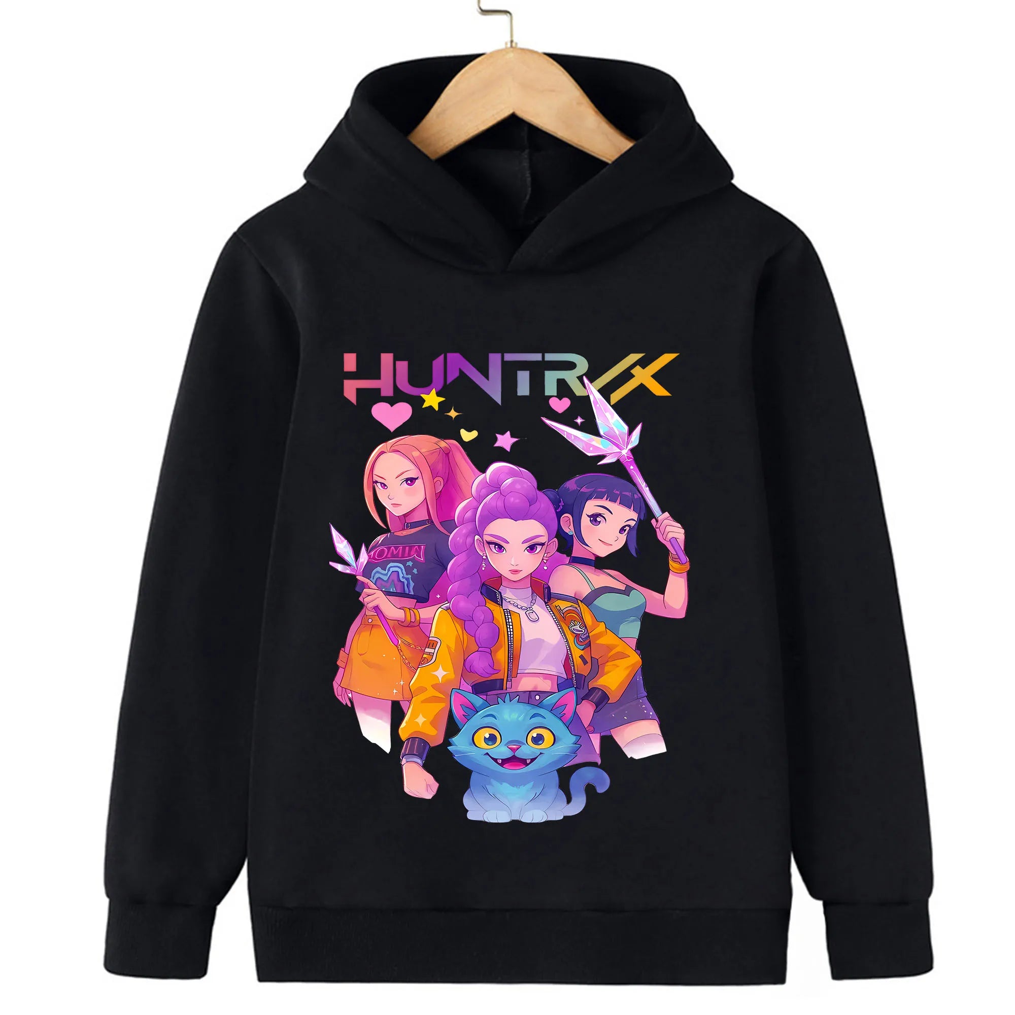 Toddler Girl Clothes KPop Demon Hunters Fashion Hoodie Clothes Child Girl Movie New Sweatshirts K-Pop Demon Hunters Casual Tops