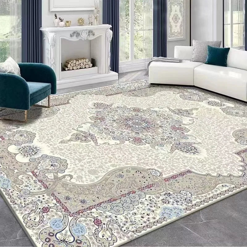 VIKAMA Boho Luxury Carpet Crystal Velvet Bedroom Living Room Mat Home Decor Vintage Exotic Modern Minimalist Large Area Carpet--ANDROMEDA QUINNS | AURELLE'S-ANDROMEDA QUINNS | AURELLE'S