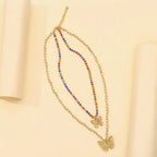 Vintage Butterfly Necklace Women Golden Stainless Steel Blade Snake Chains Aesthetic Charms Choker Women jewelry Gift To Mujer--ANDROMEDA QUINNS | AURELLE'S-ANDROMEDA QUINNS | AURELLE'S