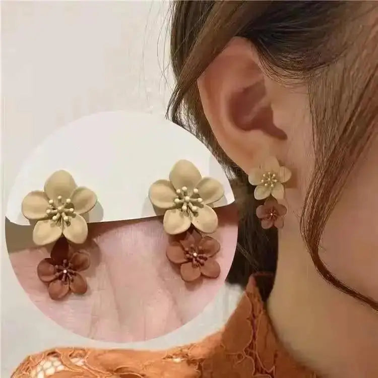 925 Silver Needle Korean Fashion Purple Crystal Heart Drop Earrings For Women Jewelry 2025 Trending New Luxury Women's Earrings--ANDROMEDA QUINNS | AURELLE'S-ANDROMEDA QUINNS | AURELLE'S