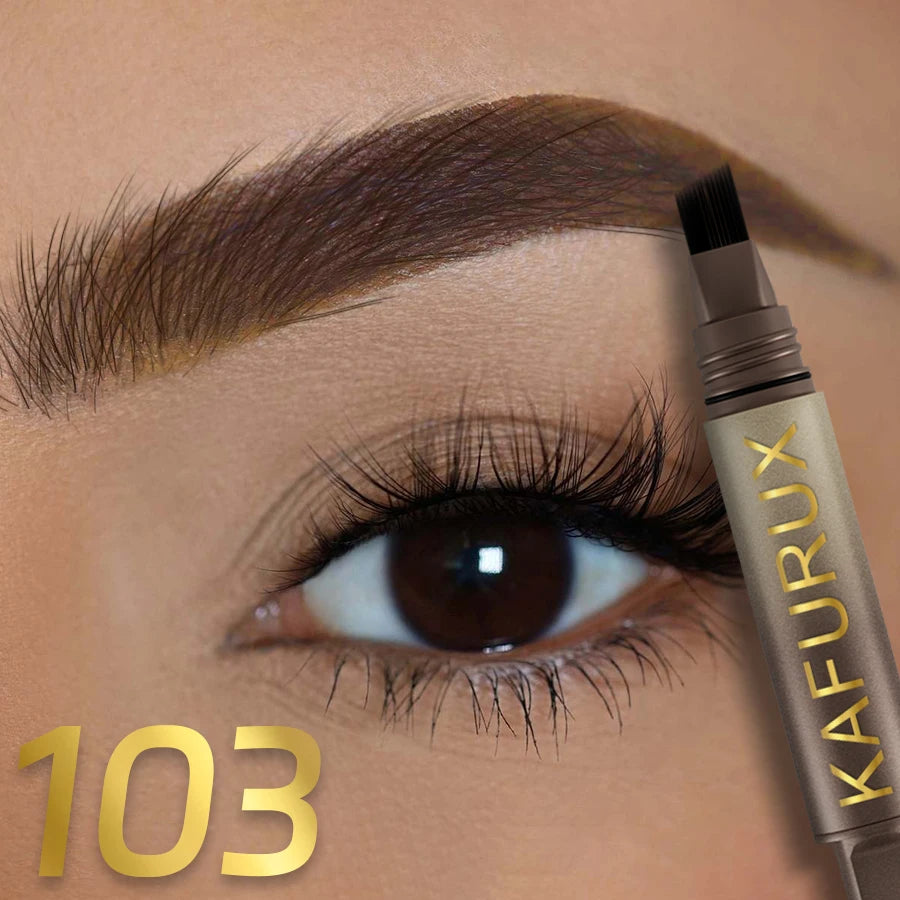 3D Dye Eyebrow Pencil Hairling Anti-smudge Waterproof Long Lasting Black Brown Large Brush Natural Wild Eyebrow Enhancers Cream--ANDROMEDA QUINNS | AURELLE'S-ANDROMEDA QUINNS | AURELLE'S