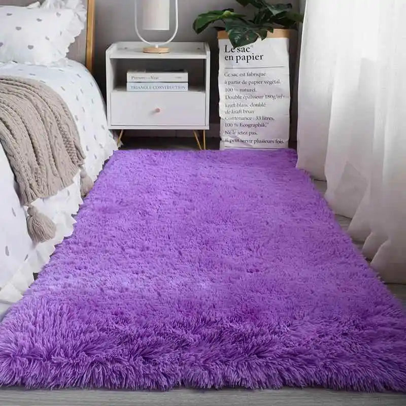 VIKAMA Plush Carpet, Thick & Soft, Headboard Blanket, Velvet Texture, Anti-Slip Design--ANDROMEDA QUINNS | AURELLE'S-ANDROMEDA QUINNS | AURELLE'S