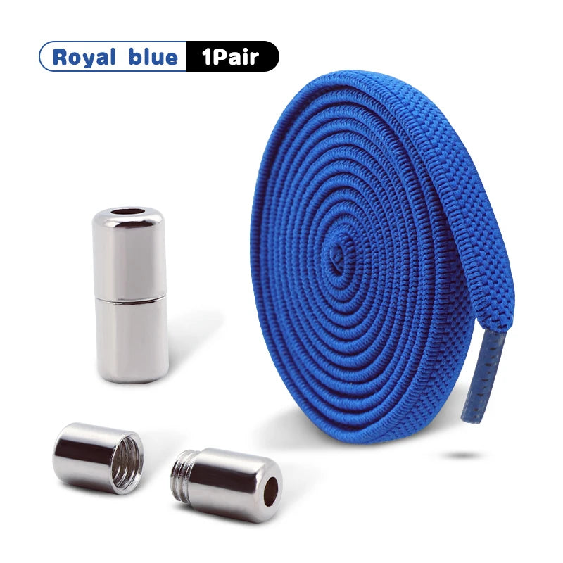 1Pair Elastic Laces Sneakers No Tie Shoe laces Capsule Lock Shoelaces Without ties Kids Adult 0.6cm Flat Shoelace for Shoes--ANDROMEDA QUINNS | AURELLE'S-ANDROMEDA QUINNS | AURELLE'S