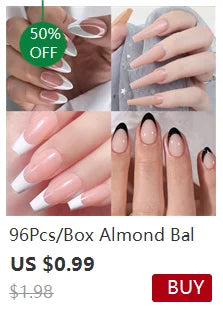 120pcs Pink French Tip Press-On Nails Medium Length Square Shape With Glossy Finish False Nails Full Cover Pre-Shaped Fake Nails--ANDROMEDA QUINNS | AURELLE'S-ANDROMEDA QUINNS | AURELLE'S