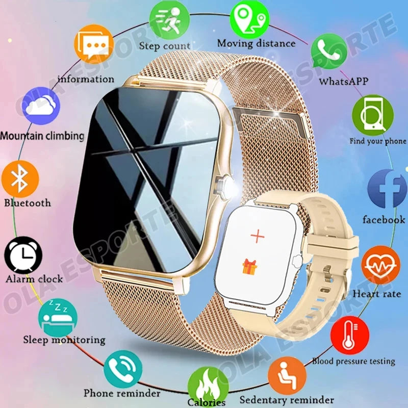 Outdoor Sports Smart Watch Wireless Calling Information Reminder Wallpaper Change Men's and Women's Waterproof Smartwatch 2025--ANDROMEDA QUINNS | AURELLE'S-ANDROMEDA QUINNS | AURELLE'S