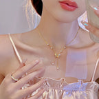 Vintage Butterfly Necklace Women Golden Stainless Steel Blade Snake Chains Aesthetic Charms Choker Women jewelry Gift To Mujer--ANDROMEDA QUINNS | AURELLE'S-ANDROMEDA QUINNS | AURELLE'S