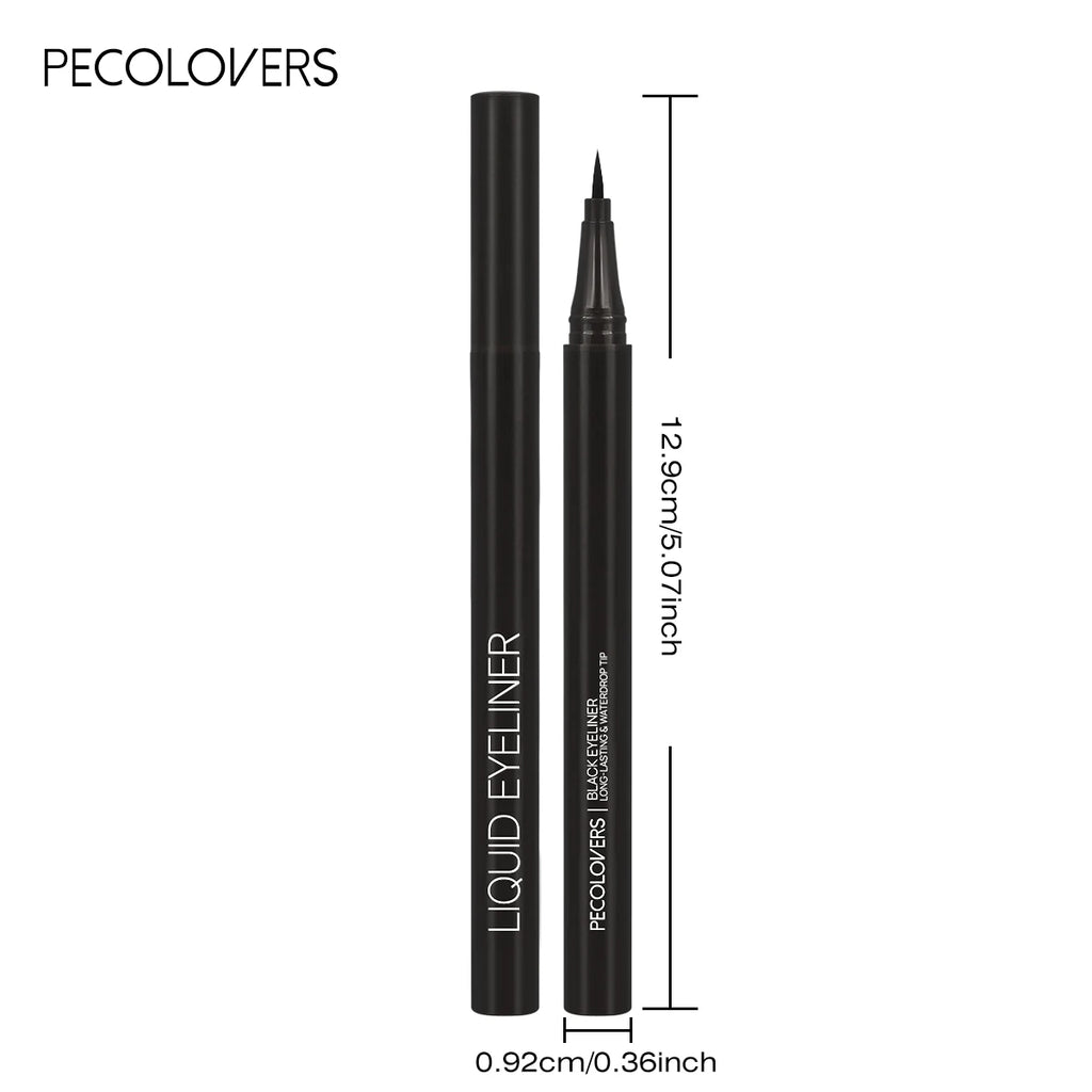 5PCS/Set Smooth Liquid Eyeliner Pen, Waterproof, Long-lasting Makeup, Black, Ultra-fine Pen Tip,Create A Charming Eye Makeup--ANDROMEDA QUINNS | AURELLE'S-ANDROMEDA QUINNS | AURELLE'S
