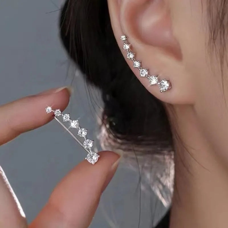 14K Gold Plated Exquisite Zircon Stud Earrings for Women Trendy 2024 New Fashion Earring Party Jewelry Gifts--ANDROMEDA QUINNS | AURELLE'S-ANDROMEDA QUINNS | AURELLE'S