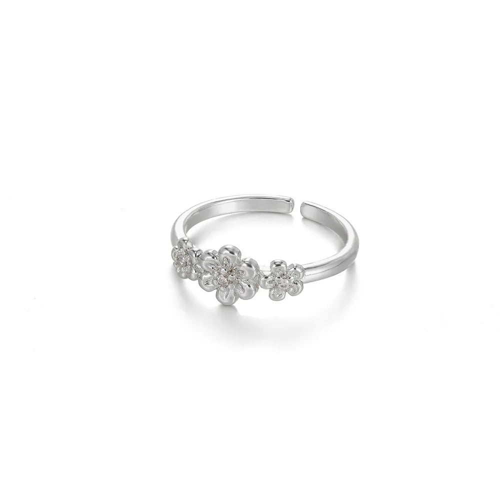 Stainless Steel Exaggerated Big Flower Rings For Women Gold Color Sunflower Finger Ring Female Fashion Aesthetic Jewelry Gift--ANDROMEDA QUINNS | AURELLE'S-ANDROMEDA QUINNS | AURELLE'S