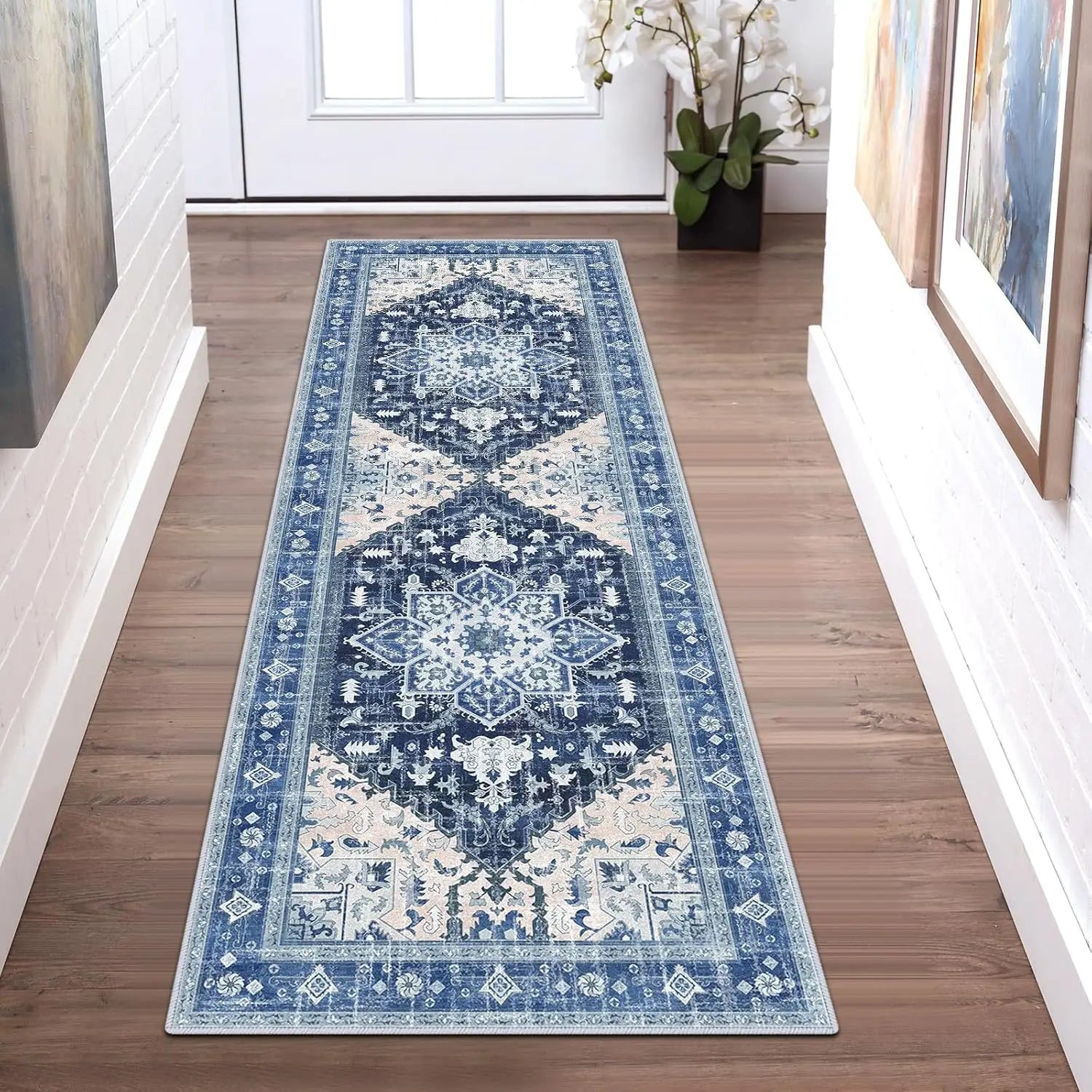 VIKAMA Hallway Runner Rugs Non Slip Machine Washable Carpet for Kitchen Entryway Living Bedroom Laundry Room Home Decoration--ANDROMEDA QUINNS | AURELLE'S-ANDROMEDA QUINNS | AURELLE'S