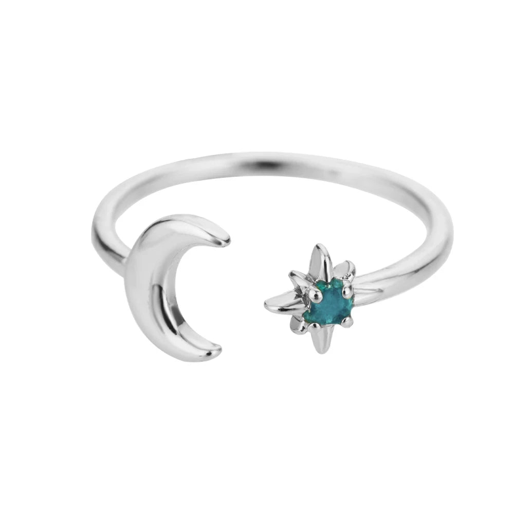 Stainless Steel Lotus Flower Ring for Women Gold Color Vintage Stone Opal Oval Flower Ring Fashion Aesthetic Jewelry Gift--ANDROMEDA QUINNS | AURELLE'S-ANDROMEDA QUINNS | AURELLE'S