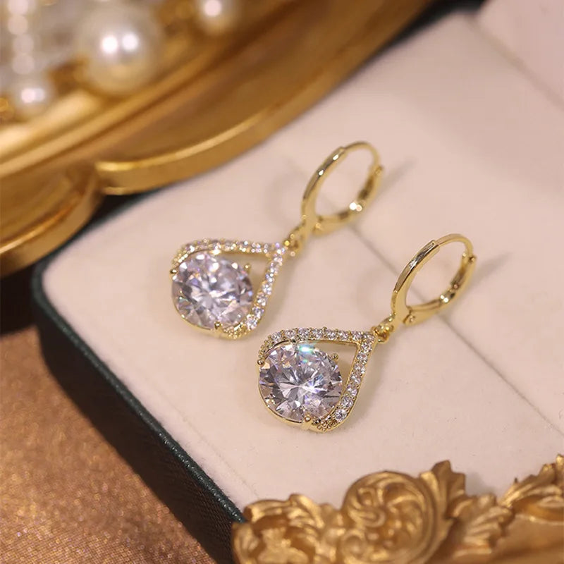 2023 New Fashion Trend Unique Design Elegant Delicate Geometric Round Earrings For Women Jewelry Wedding Party Premium Gifts--ANDROMEDA QUINNS | AURELLE'S-ANDROMEDA QUINNS | AURELLE'S