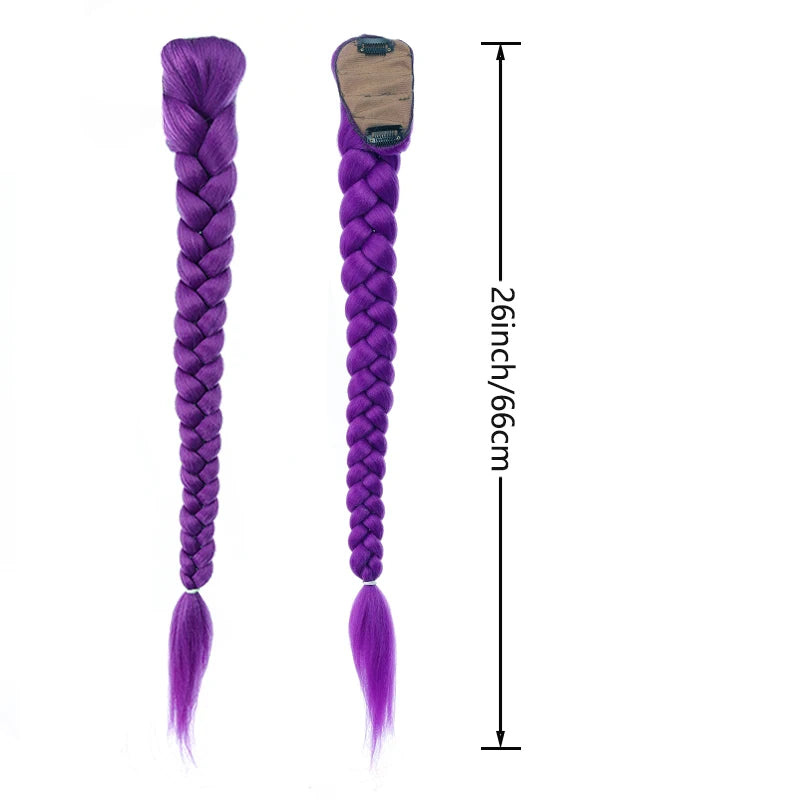 cosplay wig Skpop Witch Hunter Team Rumi purple wig Mira Zoe cosplay braided single dress