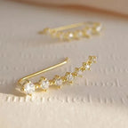 14K Gold Plated Exquisite Zircon Stud Earrings for Women Trendy 2024 New Fashion Earring Party Jewelry Gifts--ANDROMEDA QUINNS | AURELLE'S-ANDROMEDA QUINNS | AURELLE'S