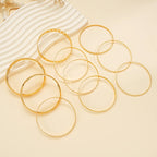 10 Pcs Punk Trendy Multilayer Bracelets Set for Women Elegant Delicate Twist Sparkling Adjustable Bangles Jewelry Couples Gifts--ANDROMEDA QUINNS | AURELLE'S-ANDROMEDA QUINNS | AURELLE'S