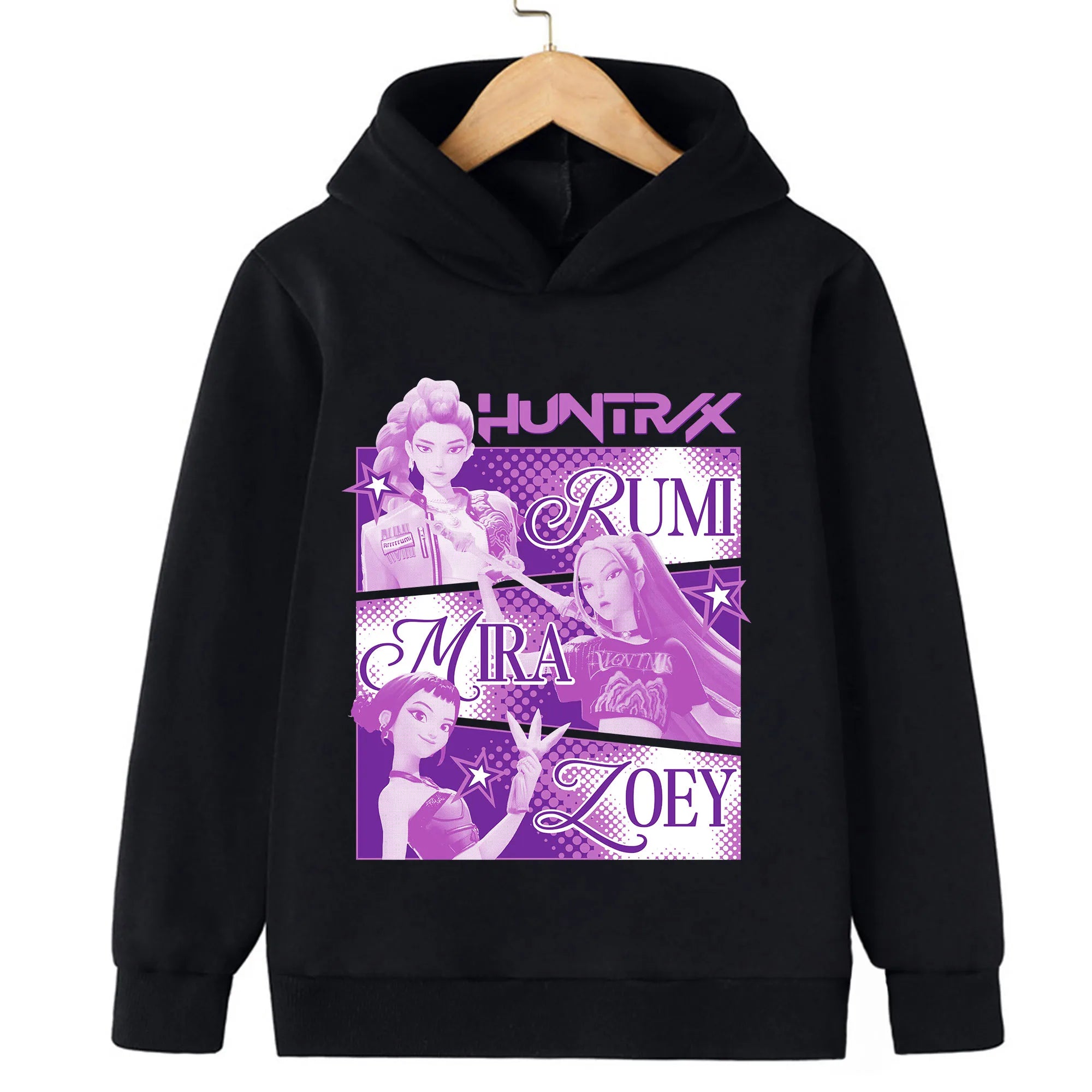 Toddler Girl Clothes KPop Demon Hunters Fashion Hoodie Clothes Child Girl Movie New Sweatshirts K-Pop Demon Hunters Casual Tops