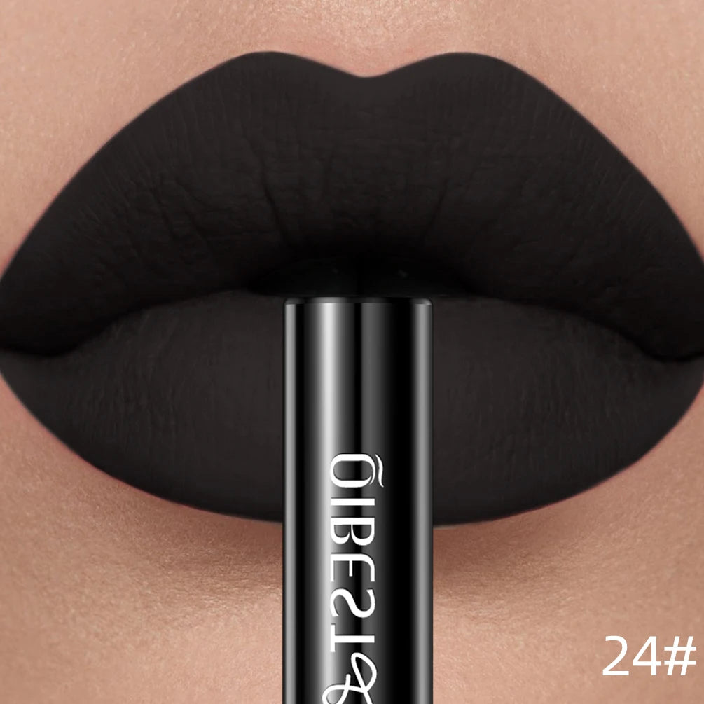 QIBEST Matte Liquid Lipstick Waterproof Long Lasting Velvet Lip Gloss Tint Tube Matte Nude Pigment Red Lipgloss Lips Makeup--ANDROMEDA QUINNS | AURELLE'S-ANDROMEDA QUINNS | AURELLE'S