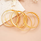 10 Pcs Punk Trendy Multilayer Bracelets Set for Women Elegant Delicate Twist Sparkling Adjustable Bangles Jewelry Couples Gifts--ANDROMEDA QUINNS | AURELLE'S-ANDROMEDA QUINNS | AURELLE'S