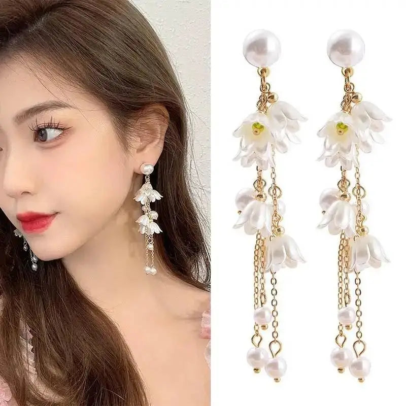 925 Silver Needle Purple Butterfly Long Tassel Earrings For Women Jewelry 2025 Trending Korean Fashion Luxury Crystal Earrings--ANDROMEDA QUINNS | AURELLE'S-ANDROMEDA QUINNS | AURELLE'S