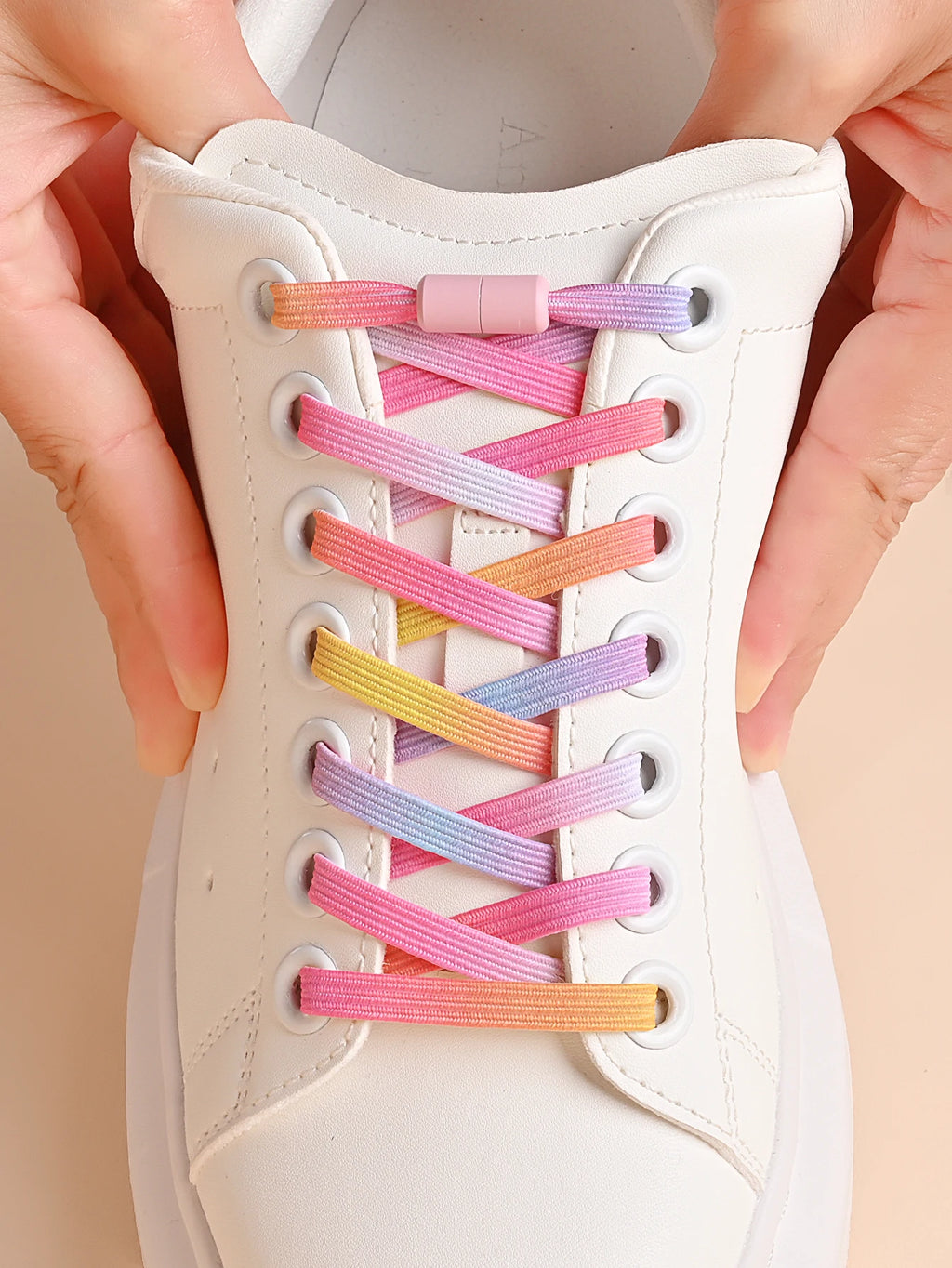 1Pair/2Pairs/4Pairs No Tie Shoe Laces Colorful Buckle Shoelaces Pearl Light Colorful Fashion Without Ties Elastic Laces Sneaker--ANDROMEDA QUINNS | AURELLE'S-ANDROMEDA QUINNS | AURELLE'S