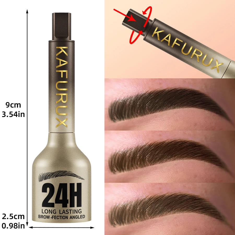 3D Dye Eyebrow Pencil Hairling Anti-smudge Waterproof Long Lasting Black Brown Large Brush Natural Wild Eyebrow Enhancers Cream--ANDROMEDA QUINNS | AURELLE'S-ANDROMEDA QUINNS | AURELLE'S