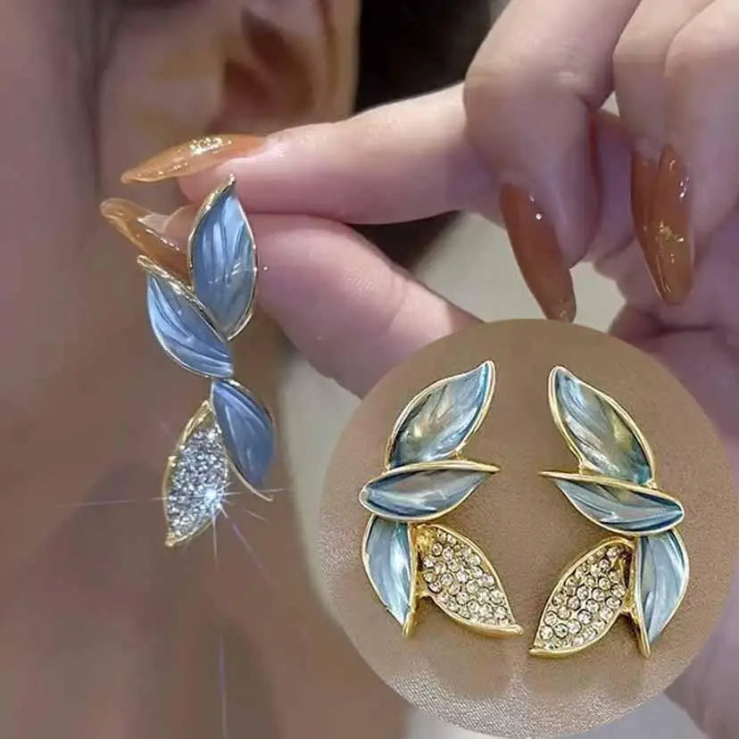 925 Silver Needle Vintage Green Crystal Butterfly Drop Earrings For Women Jewelry 2025 Trending Luxury Zircon Women's Earrings--ANDROMEDA QUINNS | AURELLE'S-ANDROMEDA QUINNS | AURELLE'S